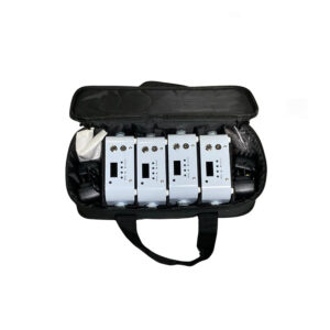 4x Uplight mit Tragetasche