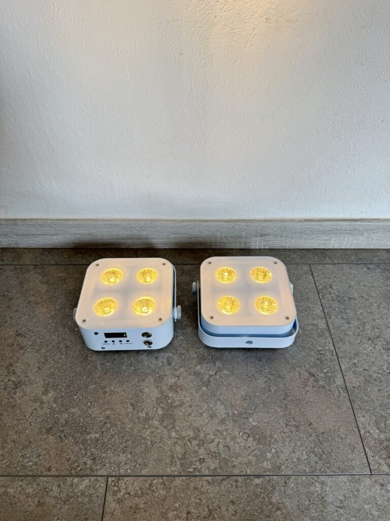 LED Akku Uplight 4x12w mit warmweißer LED