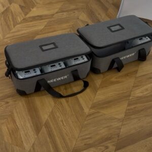 Tragetasche für meine Akku Floorspots im DJ Setup