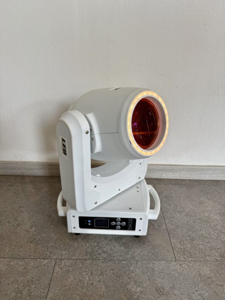 Akku Wireless DMX Moving Head Beam weiß