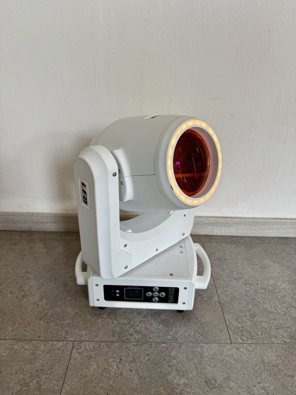 Akku Wireless DMX Moving Head Beam weiß