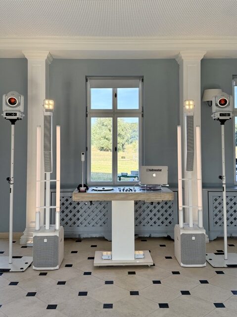 Hochzeits DJ Setup Gut Sarnow